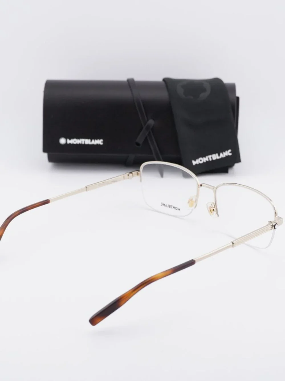 Montblanc MB0028O 005 Rectangle Eyeglasses 58mm – Gold
